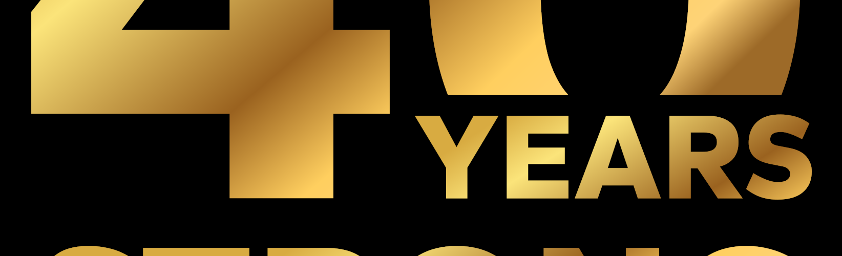 40-years-strong-metallic-black-background